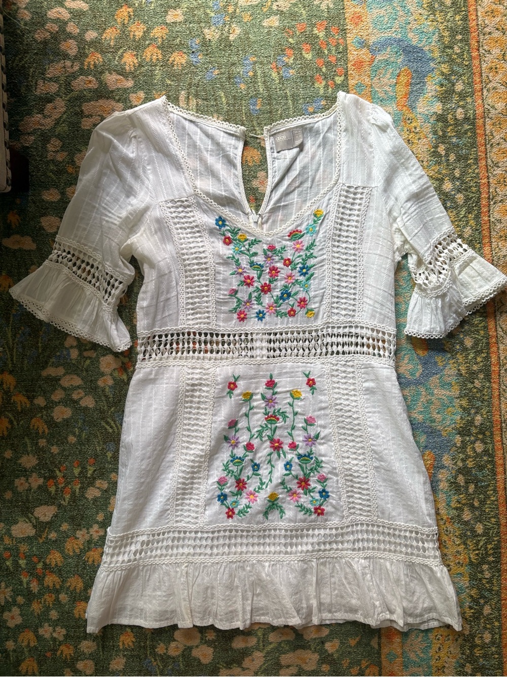 Floral Embroidered dress